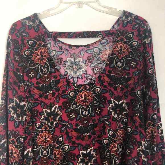 Abercrombie & Fitch Floral Long Sleeve Shift Dress Size Small - Picture 7 of 11